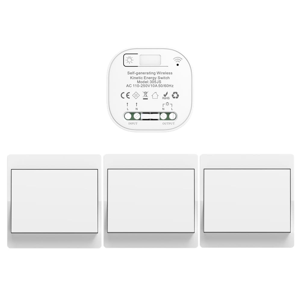 Cerhot Funk Lichtschalter ohne Batterie Set 👍 - Kabellos und energieeffizient!