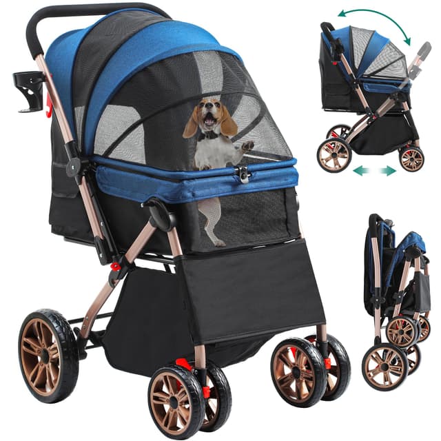 🐶 YITAHOME Faltbarer Hundebuggy für kleine Hunde 🐾