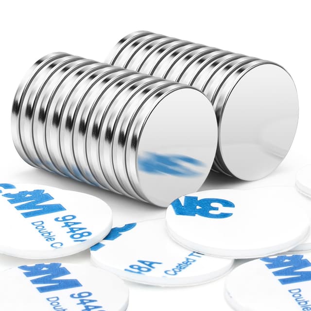 Wukong 20mm x 2mm Neodym Magnete Extra Stark - Pack of 20 Mini Runde Neodymium Magnets