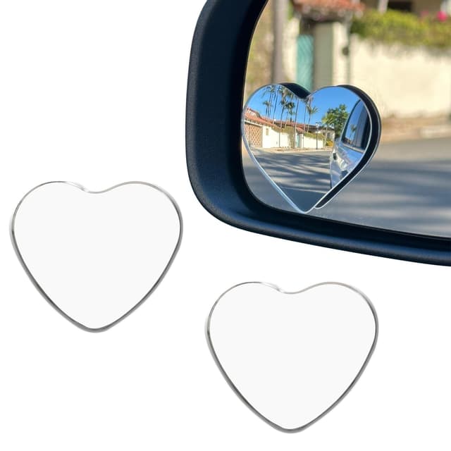 Angebot: 2 Stück Herzförmige Toter Winkel Spiegel für Autos! 🚗