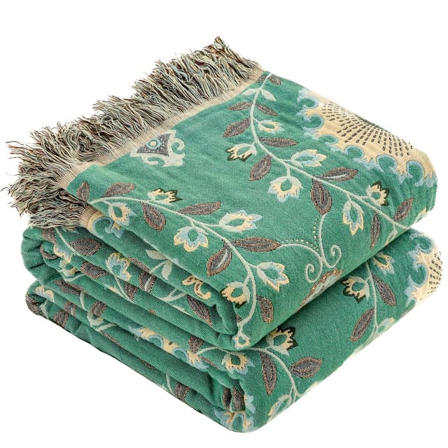 HOORDRY 100% Baumwolle Boho Decke 200x230CM 🌻🛋️