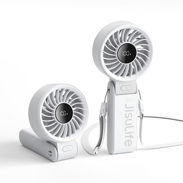 JISULIFE Handventilator Life7 5000mAh Grau 💨🌞