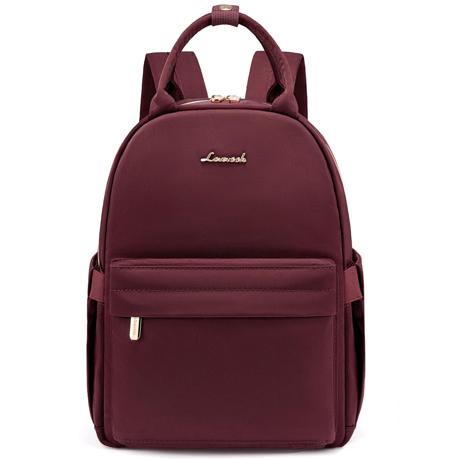 LOVEVOOK Kleiner Rucksack Damen Klein Cityrucksack Handtasche 2 in 1 Wasserdicht Tagesrucksack Mini Backpack Women Elegant Casual Daypack für Reise Freizeit Einkauf Arbeit 11 zoll Rot