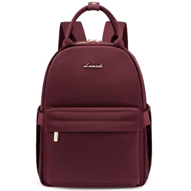 LOVEVOOK Kleiner Rucksack Damen Klein Cityrucksack Handtasche 2 in 1 Wasserdicht Tagesrucksack Mini Backpack Women Elegant Casual Daypack für Reise Freizeit Einkauf Arbeit 11 zoll Rot