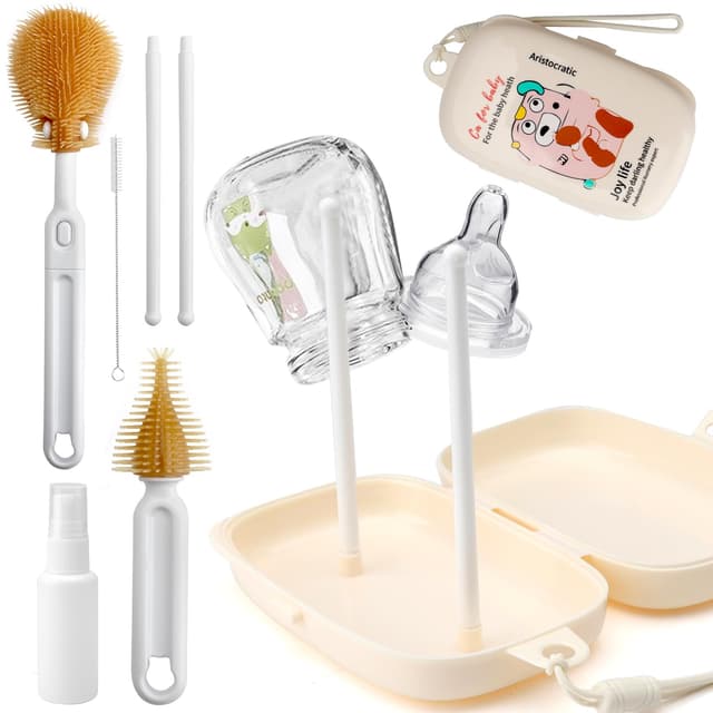 👶🍼 6-in-1 Babyflaschen Reinigungsset - Sicher & Langlebig
