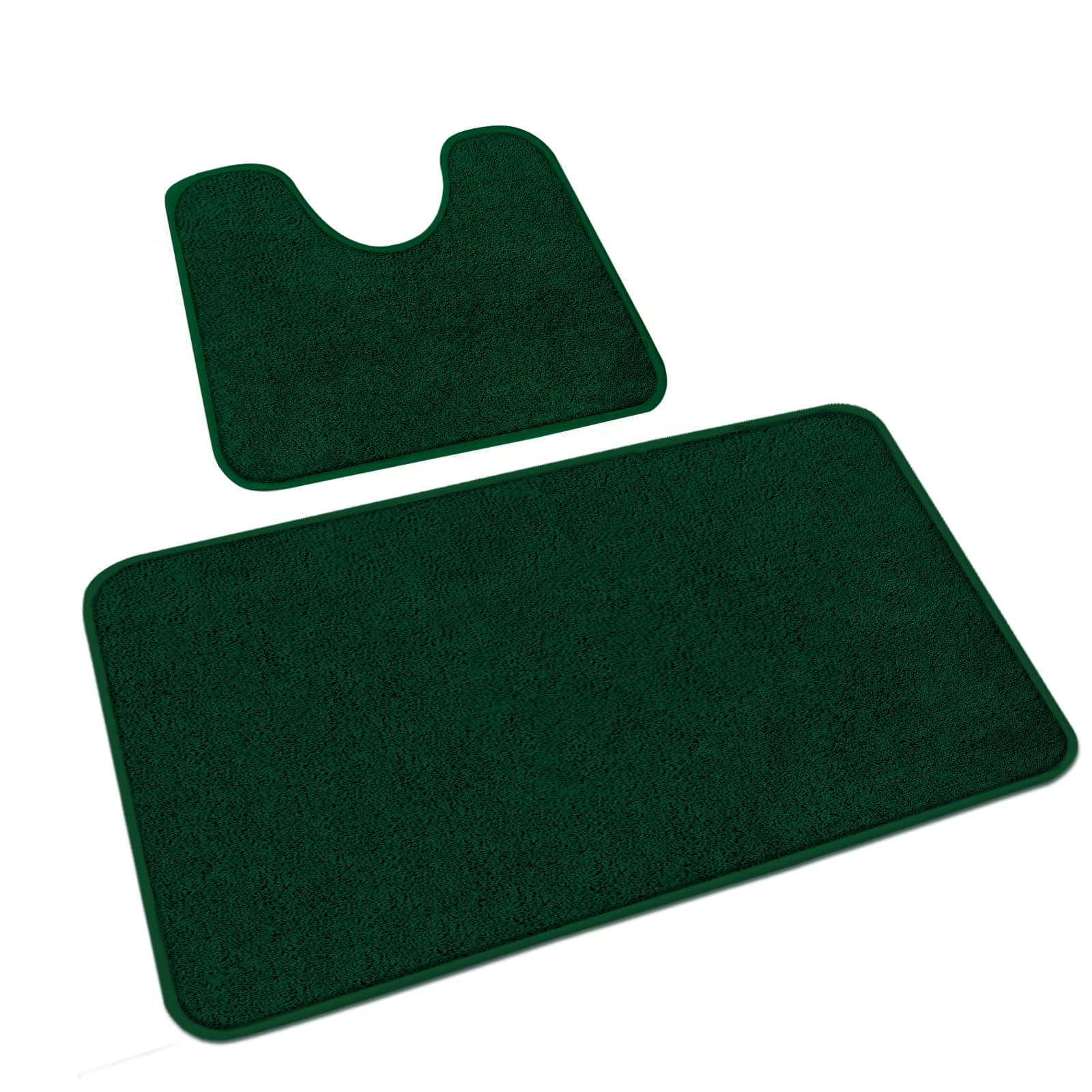 🚿🌿 Rururug Badezimmerteppich Set 2 Teilig, Weiche Mikrofaser Badezimmermatte und WC Vorleger 🌿🚿
