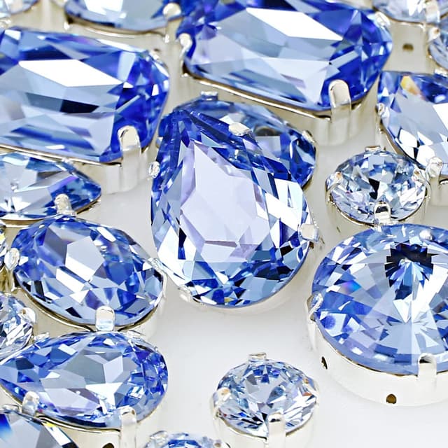 DONGZHOU Strasssteine Zum Aufnähen - Kristall Nähen Klaue Strass Glas Nähen Edelsteine