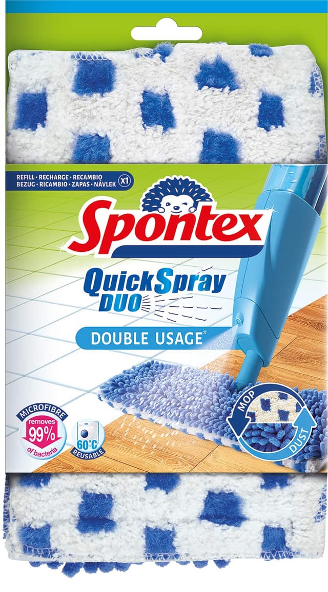 🌟 Angebot: Spontex Quick Spray Duo Mikrofaser-Ersatzbezüge - 1 x 2er Set 🧼