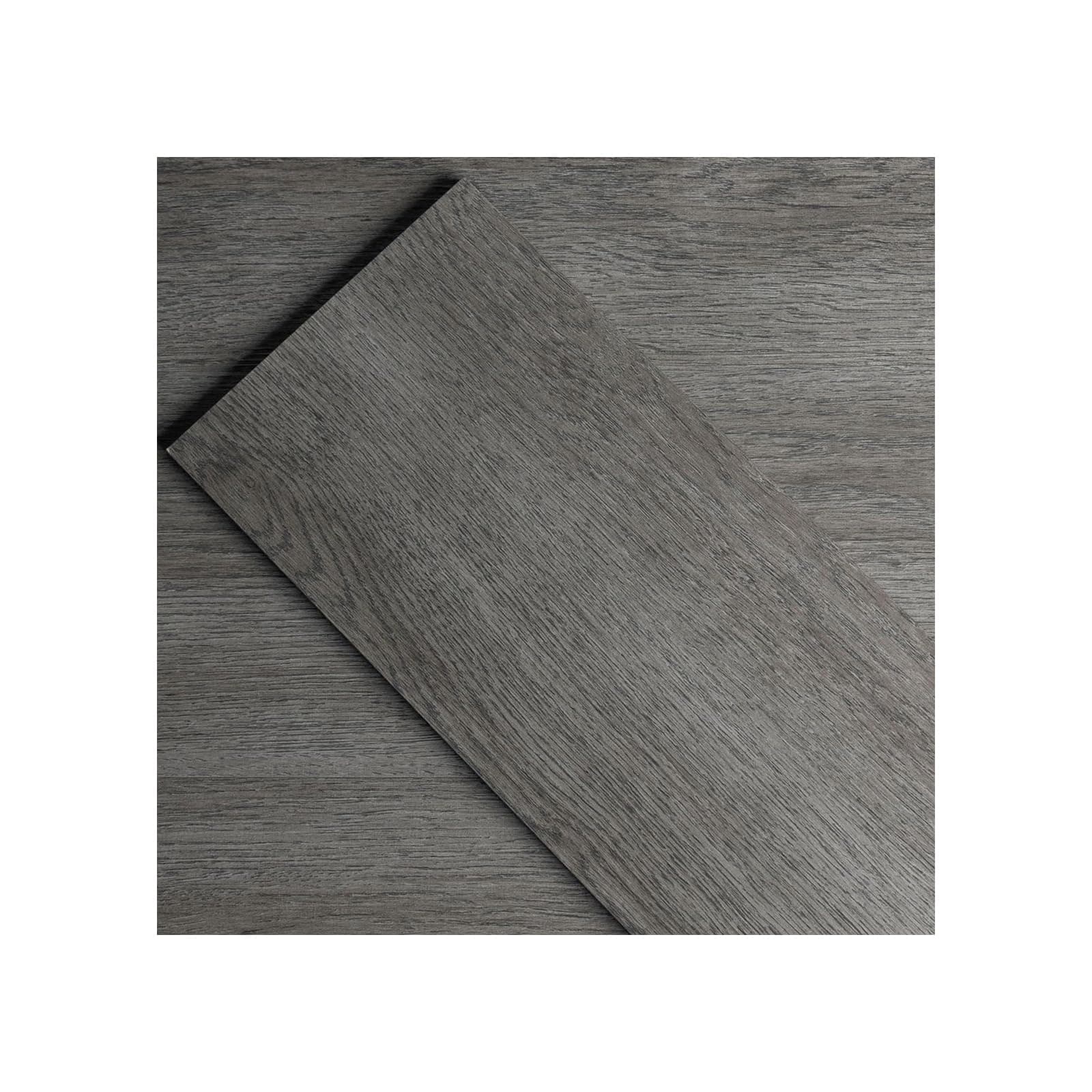 🌿🏡 GreenFullHouse Vinyl-Bodenbelag selbstklebende Bodenplanken mit Holz-Effekt abziehen und kleben 15,24cm x 15,24cm 2,0 mm 1 Stück Anti-Kratzer für Badezimmer Flure Waschküche (Silber Eiche)