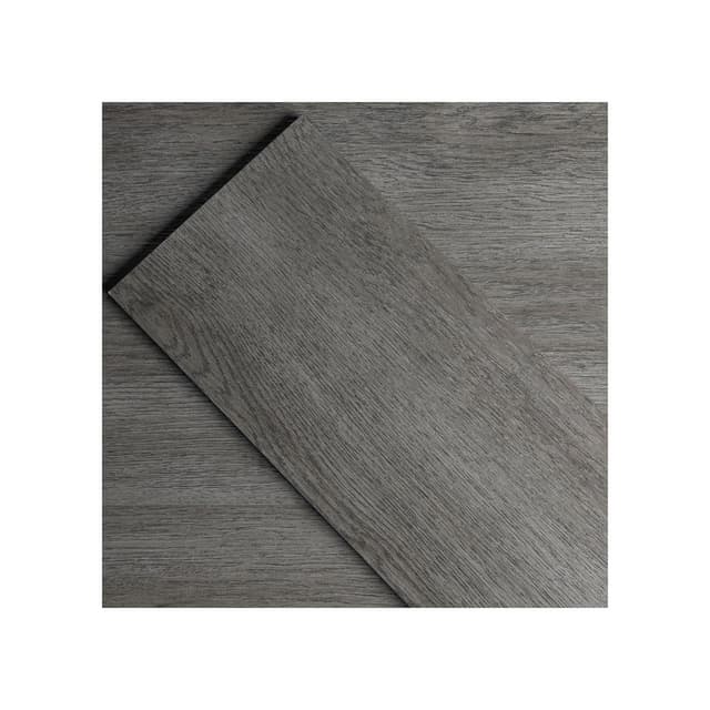 🌿🏡 GreenFullHouse Vinyl-Bodenbelag selbstklebende Bodenplanken mit Holz-Effekt abziehen und kleben 15,24cm x 15,24cm 2,0 mm 1 Stück Anti-Kratzer für Badezimmer Flure Waschküche (Silber Eiche)