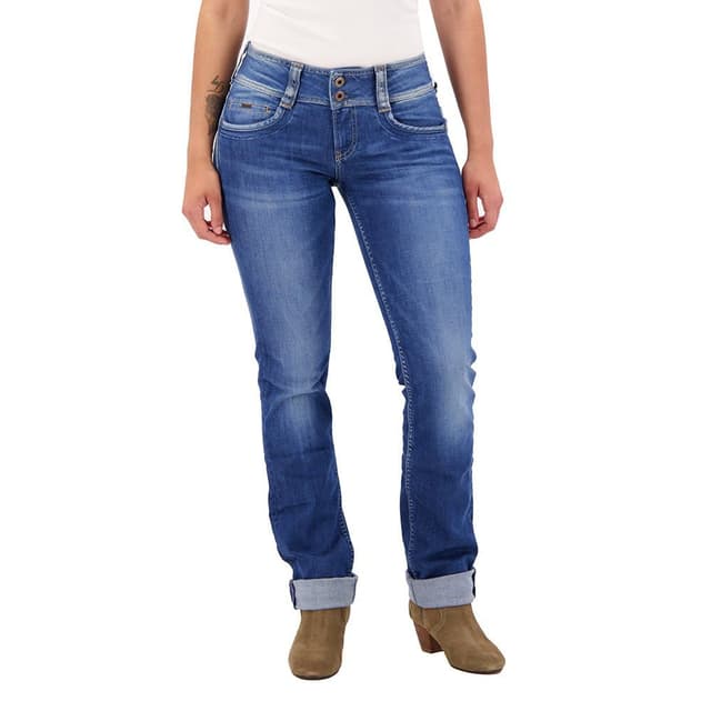👖 Pepe Jeans Damen Gen Jeans 28W / 30L Blau (Denim-d45) - 50% Rabatt!
