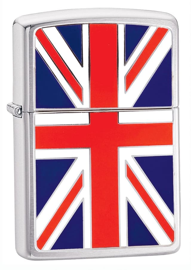 🔥🕯️ Zippo Uni-Erwachsene Sturmfeuerzeug | Winddicht & Langlebig | Union Jack Emblem