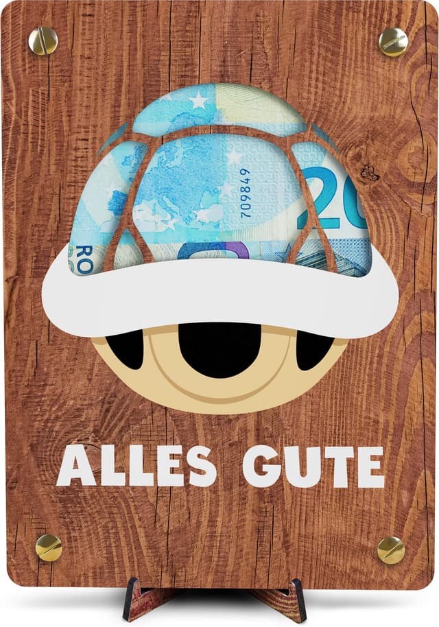 Gamer Geschenk - XL Geldgeschenk aus Holz inkl. Ständer 🎮 | Gaming Panzer 🕹️ - Gaming Deko, Gaming Geschenk, Gaming Geburtstag, Geschenk Für Gamer, Kart Geschenk, Rennfahrer Geschenk