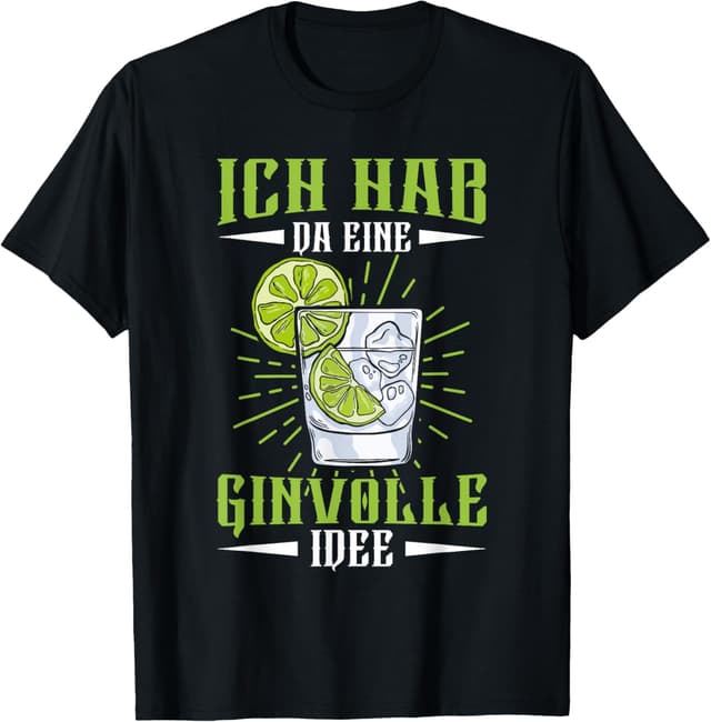 😂🍸 Lustiger Gin Tonic Liebhaber Spruch T-Shirt 🎁
