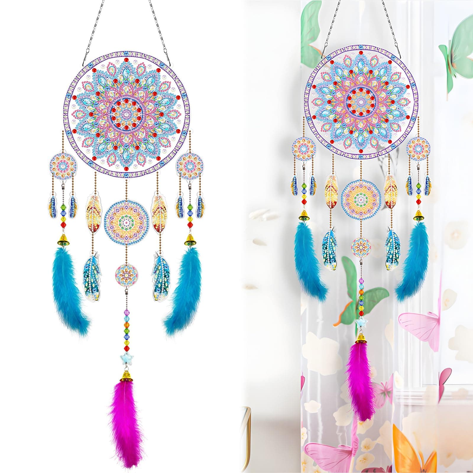 Windspiel Bastelset Kinder Diamond Painting 5D-Diamant-Malerei-Set