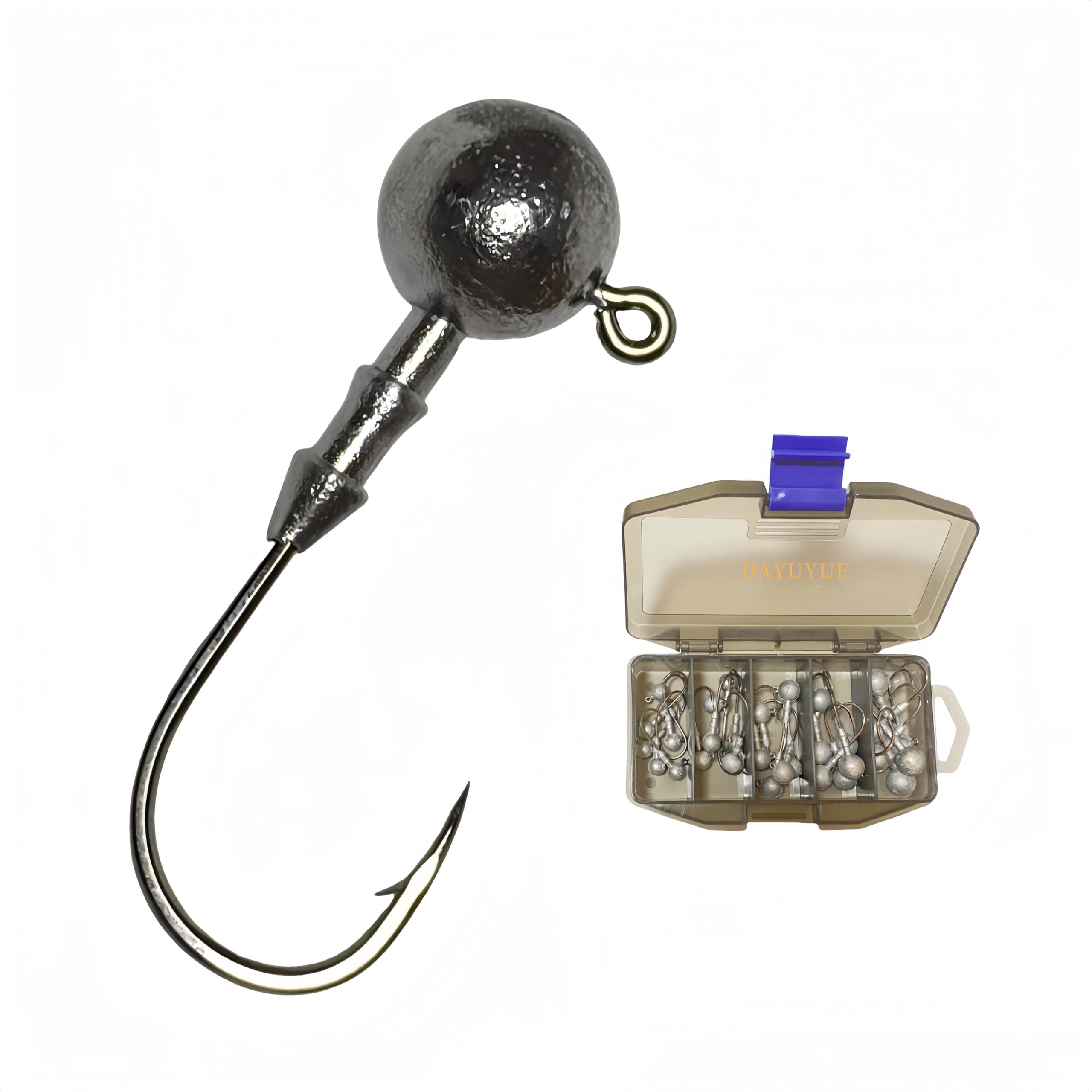 DAYUYUE Jigköpfe Angeln Köder Haken Set 3.5g - 14g 30 Stück 🎣
