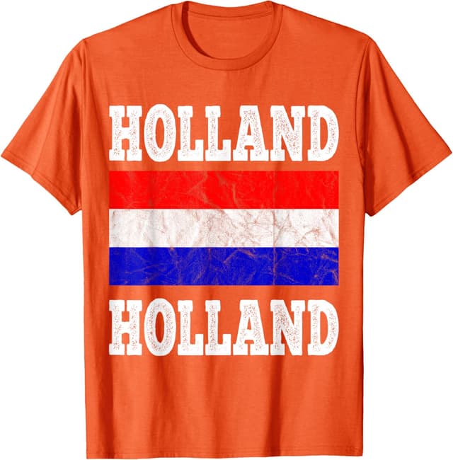 🎨 Holland Design mit niederländischer Flagge T-Shirt 🇳🇱