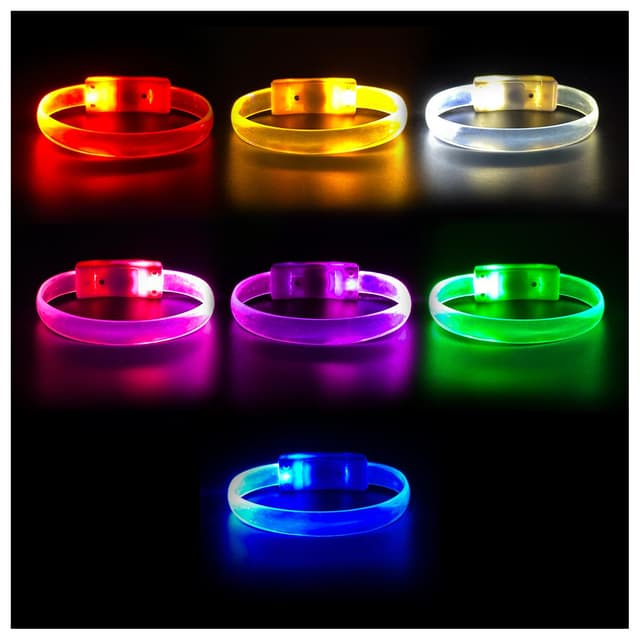 🎉 EKKONG Leuchtarmbänder 7 Stück Led Armband 🌟