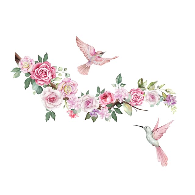 duoyif Wandtattoo Blumen 🌸🌼