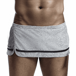 🩳 Herren Baumwolle Side Schlitz Boxer Trunks Boxershorts Röcke Lounge Shorts Sport Boxer Brief 🩳