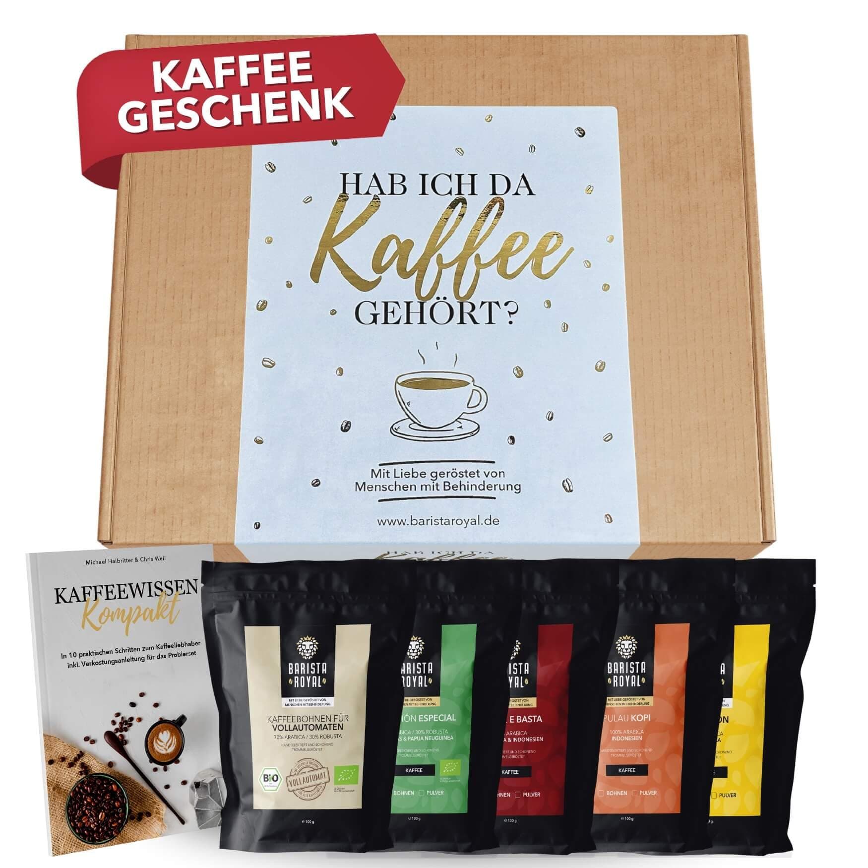Premium Kaffeebohnen Geschenkset 🎁 - 5 x 100g Probierset Ganze Bohnen