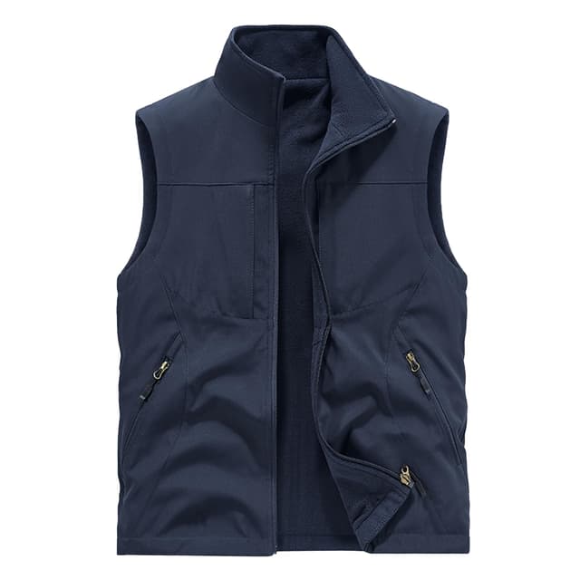 🔥 Angebot: BWBIKE Herren Fleeceweste Reversible Wear L Blau
