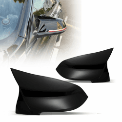 Spiegelabdeckungen Kompatibel mit Rückspiegel Abdeckung 1er F20 F21/2er F22 F23 F87/3er F30 F31 F34/4er F32 F33 F36/i3 I01/X1 E84 2011-2019 Glanz Schwarz 😎🚗