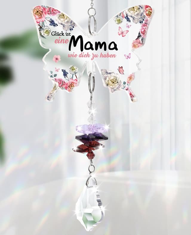 Kristalle Sonnenfänger Glücksbringer für Beste Mama 🌸🎁