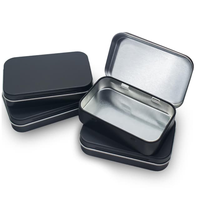 🎁 ZWQLZG 4 Stück Blechdose mit Deckel - Aufbewahrungsbox für Süßigkeiten und Kleinen Gegenständen 🍬