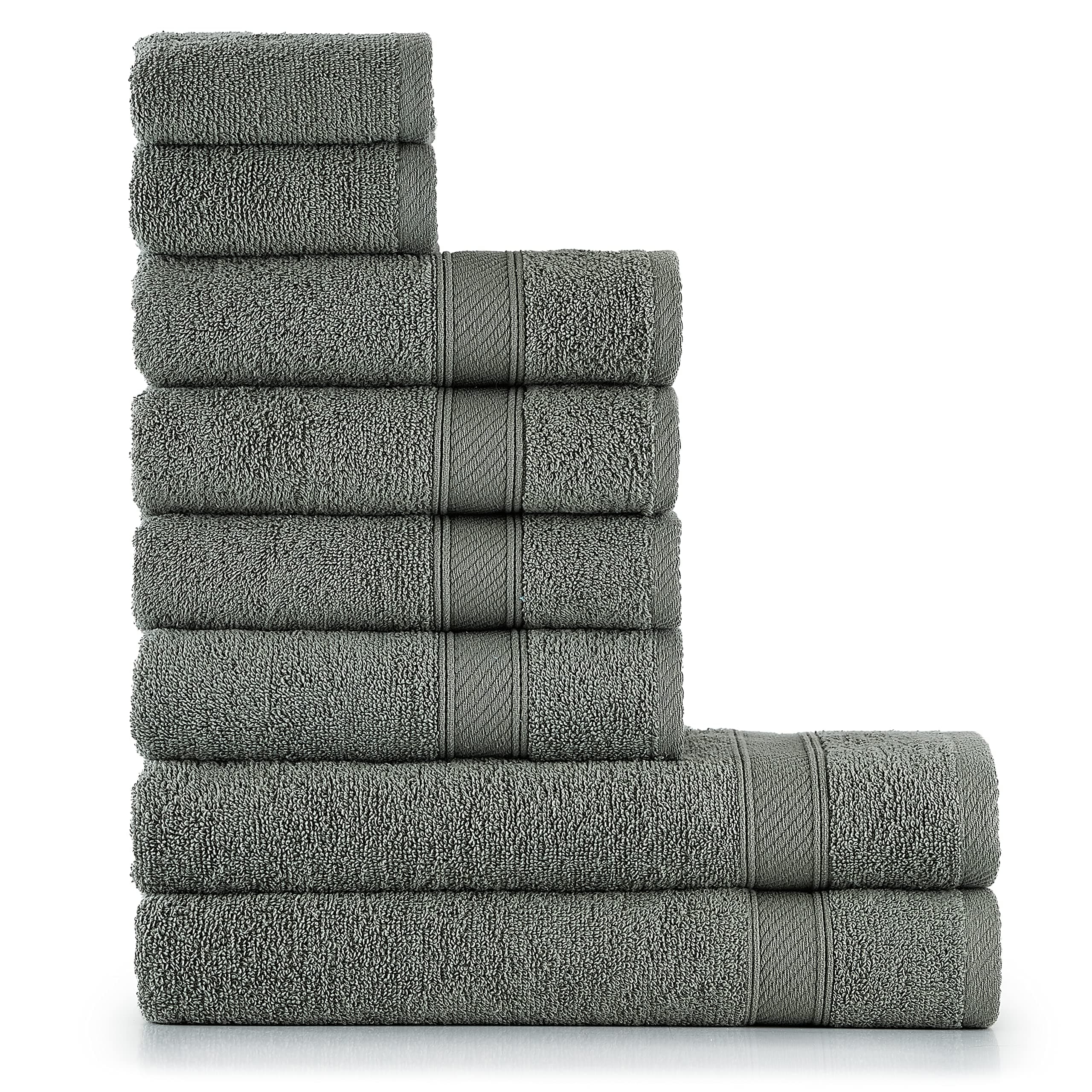 Luxuriöses Handtuchset in Dunkelgrün 🛁🌿 8er Set