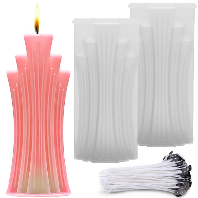 Stumpenkerzen Formen Silikon - DIY Kerzenherstellung 🕯️