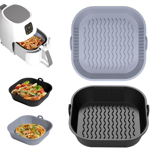 Diboniur 2Pcs Silikonform für Heißluftfritteuse 5-8L 🍟🔥