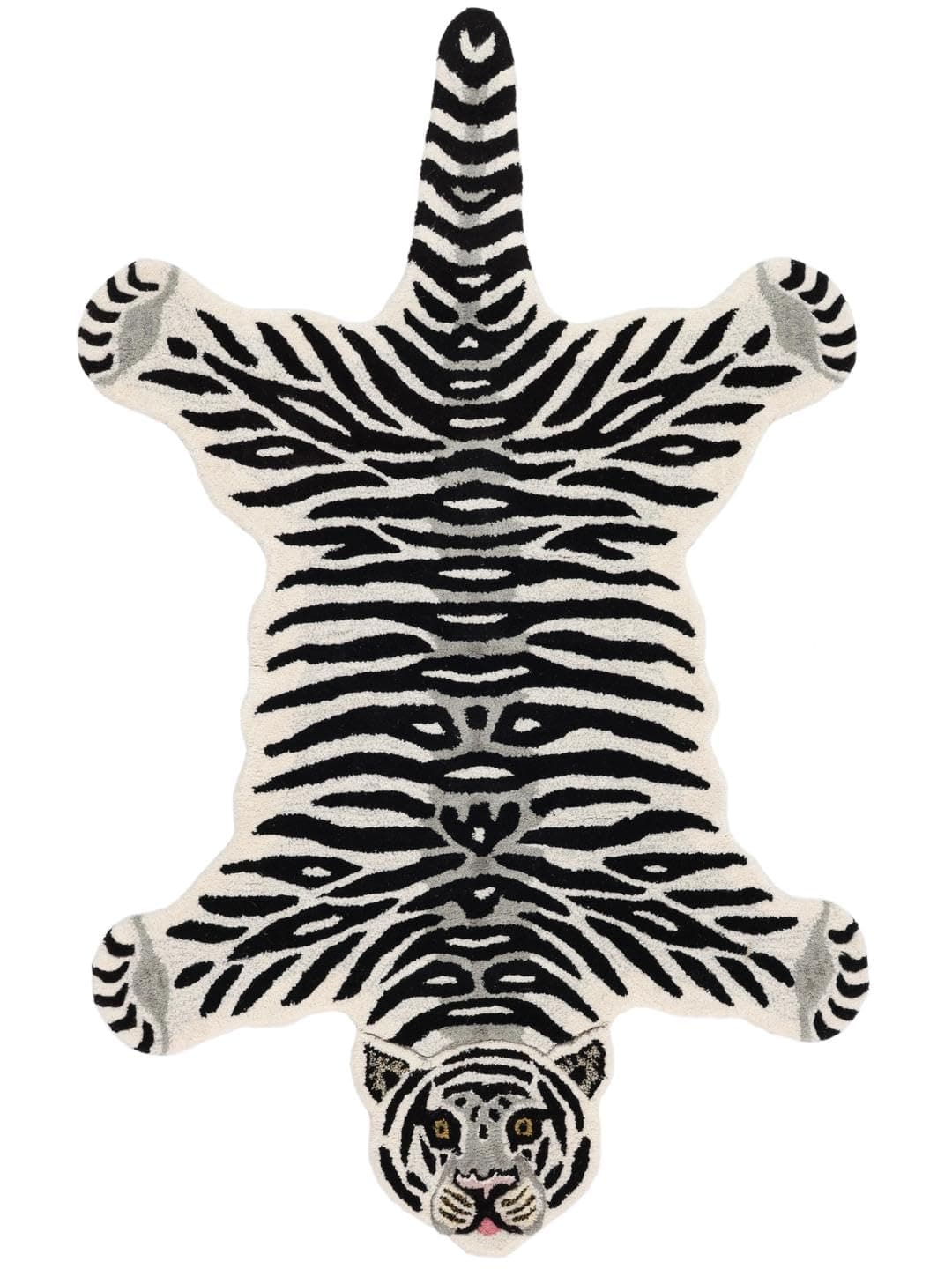 RugVista Tiger Kinderzimmer Teppich 100 x 160 cm - Handgemachter Spielteppich für Kinder 🐯