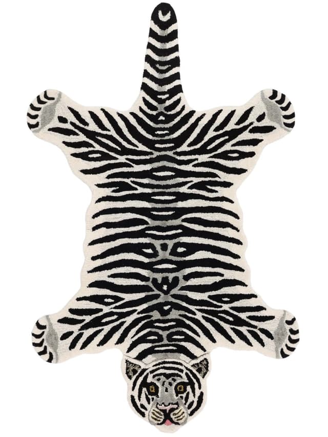 RugVista Tiger Kinderzimmer Teppich 100 x 160 cm - Handgemachter Spielteppich für Kinder 🐯