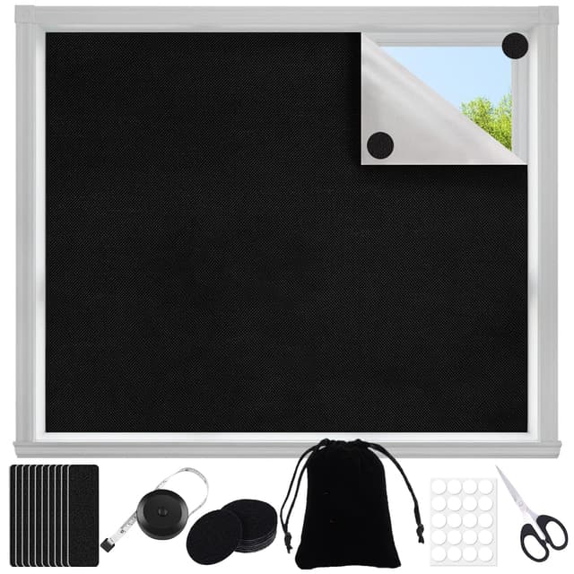 🌙🪟 Scettar Verdunklungsstoff Sets 300x145cm ohne Bohren 🪟🌙