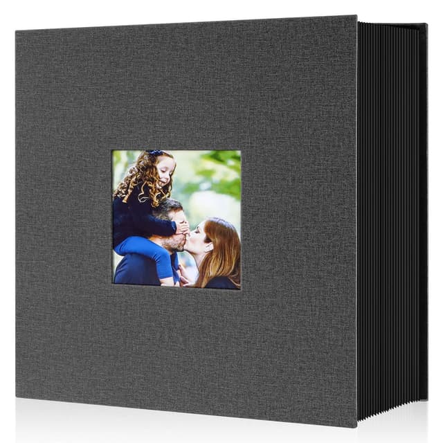 📸📔 Großes XXL Leinen Einsteckalbum - 1000 10x15 Fotos