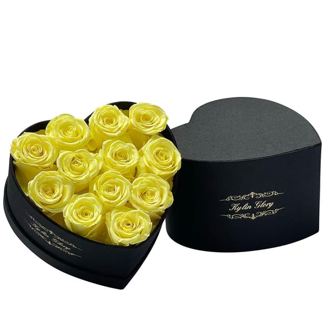 🌹🎁 Kylin Glory Konservierte Blumen für die Lieferung Prime – 12 Stück Forever Roses Bouquet 🌹🎁