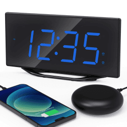 🕒 ROCAM Wecker Laut & Vibrationswecker für Gehörlose 🛌