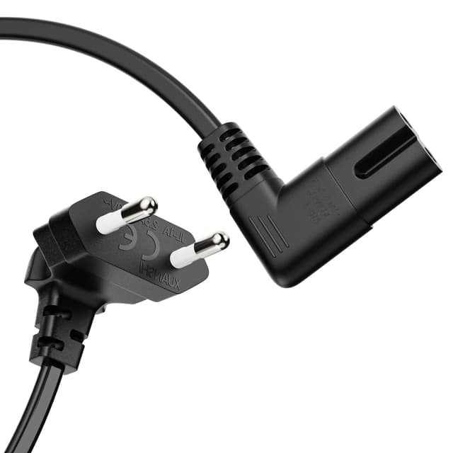 🔌 Perfektes Stromkabel Netzkabel 2 Polig 1,0m Schwarz