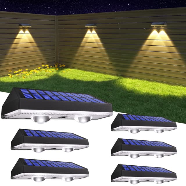 🌞 HAMLITE Solarlampen für Außen Garten | 6er Pack | 3000/4000/6000k | Wasserdicht