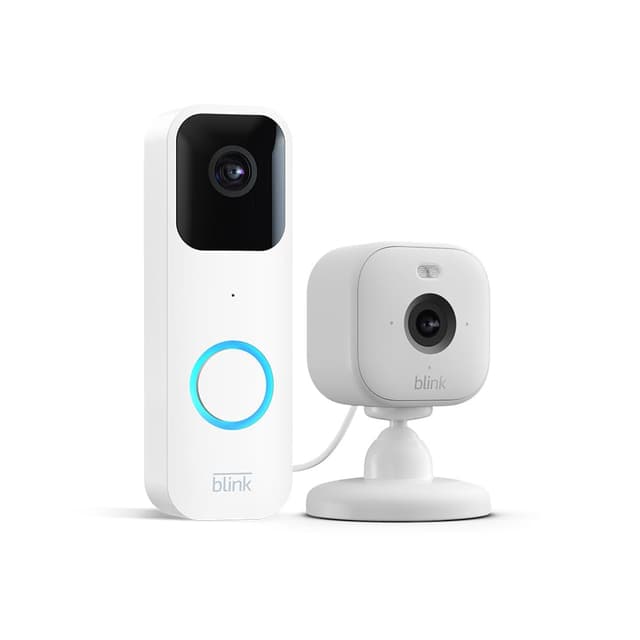 Blink Videotürklingel + Blink Mini 2 - Überwachungskamera, Gegensprechfunktion, HD-Video 🚪📹