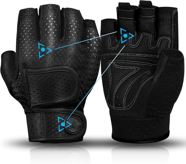MOREOK Gewichtheber Handschuhe - [3MM Gel] Fitness Trainingshandschuhe für Herren Damen 🏋️‍♂️