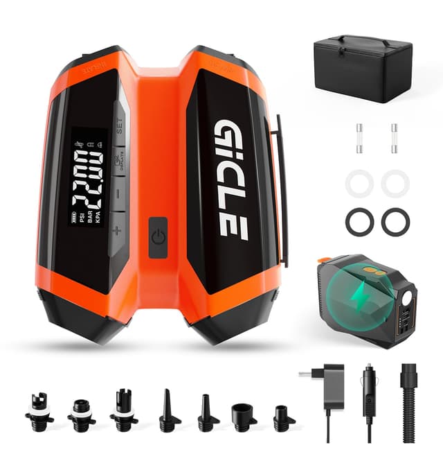 🌊 GICLE Akku Elektrisch Paddle Board Pumpe, 22PSI Sup Pumpe 🏄