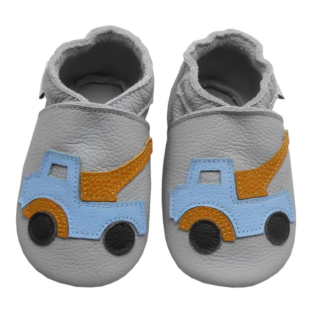 👶👟 Bemesu Babyschuhe, weiche Lederschuhe, Lauflernschuhe 21/22 EU Hellgrau Auto