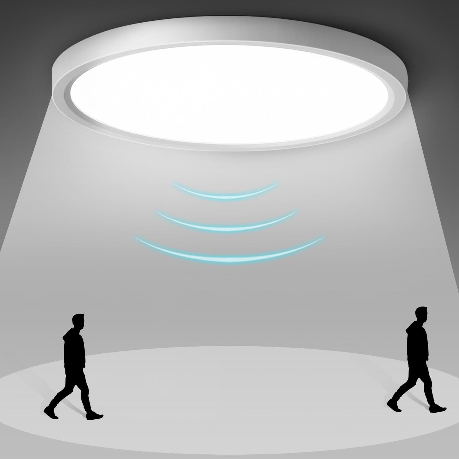 GOOSKI Deckenleuchte mit Bewegungsmelder - LED Deckenlampe mit Radar Bewegungssensor