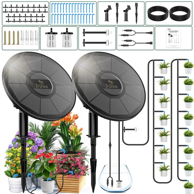 🌞🌿 TRJZWA Solar Bewässerungssystem 2er-Pack 🌿🌞