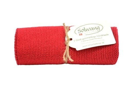 Angebot: Solwang Handtuch in dunkelrot 🌟 Küchentuch aus Baumwolle