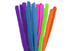 🎨 INNSPIRO Pfeifenreiniger, Chenille-Mix, 15 mm x 50 cm, 6 Farben, 10 Stück 🎉