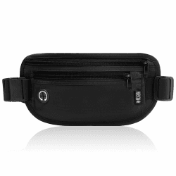 🌟 GlasFlength Flache Bauchtasche mit RFID Blocker - Diebstahlsicher Geldgürtel für Damen und Herren