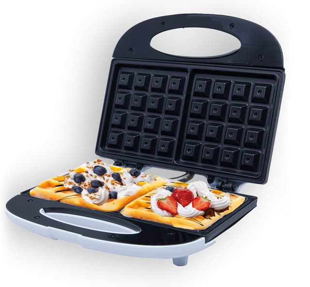 ADLER Waffeleisen, 700 W Nennleistung, 2 quadratische Waffeln 🔥🍴🌟